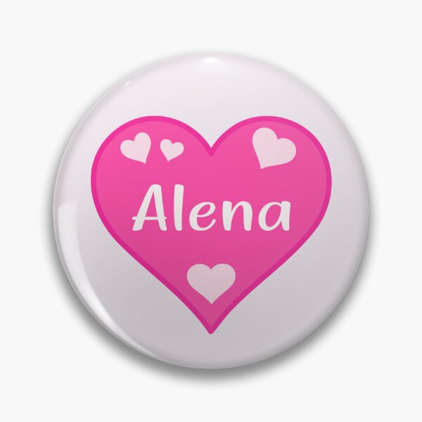 Item preview, Alena Name Pink Heart  designed and sold by Jeallan Designs.
