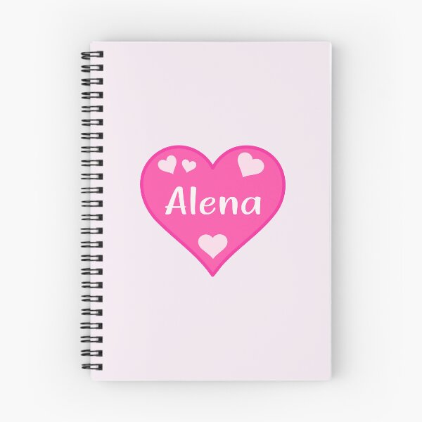 Item preview, Alena Name Pink Heart  designed and sold by Jeallan Designs.