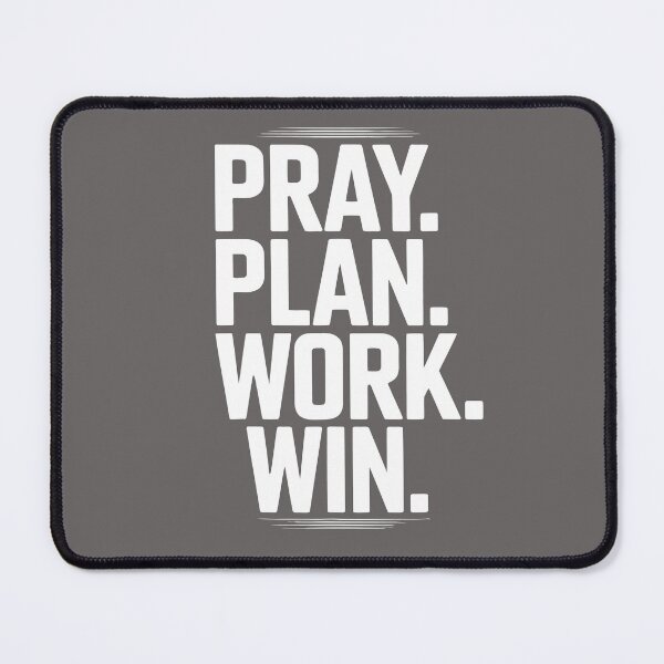 Item preview, Pray Plan Work Win Motivation designed and sold by ArdentSkills.