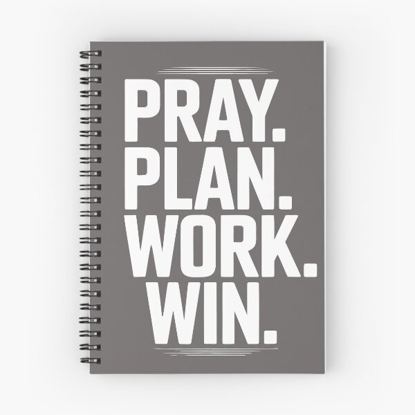 Item preview, Pray Plan Work Win Motivation designed and sold by ArdentSkills.
