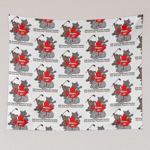 Item preview, Canadian Hippos For 2025 Hippolotofus Reunion designed and sold by mervinmcintosh.