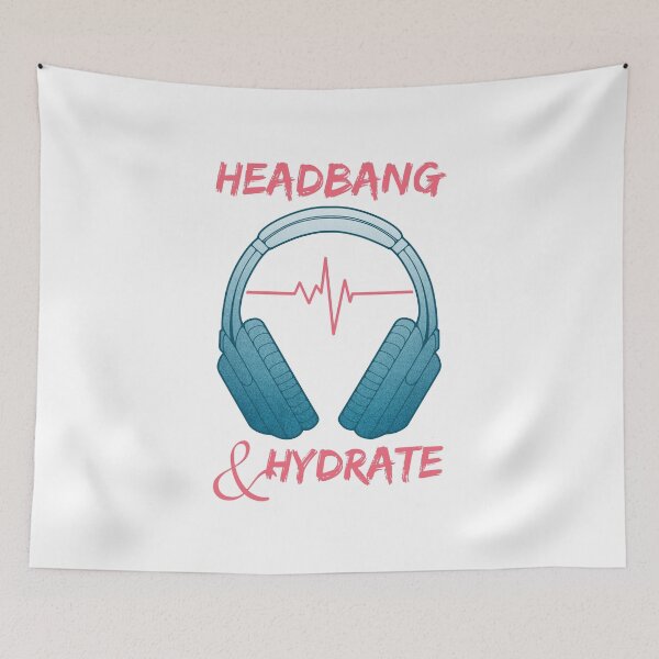 Item preview, Headphones | Headbang And Hydrate designed and sold by ObsidianDaz.