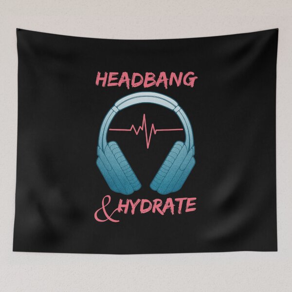 Item preview, Headphones | Headbang And Hydrate designed and sold by ObsidianDaz.