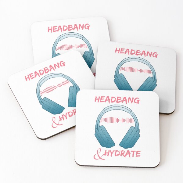 Item preview, Headphones | Headbang And Hydrate designed and sold by ObsidianDaz.