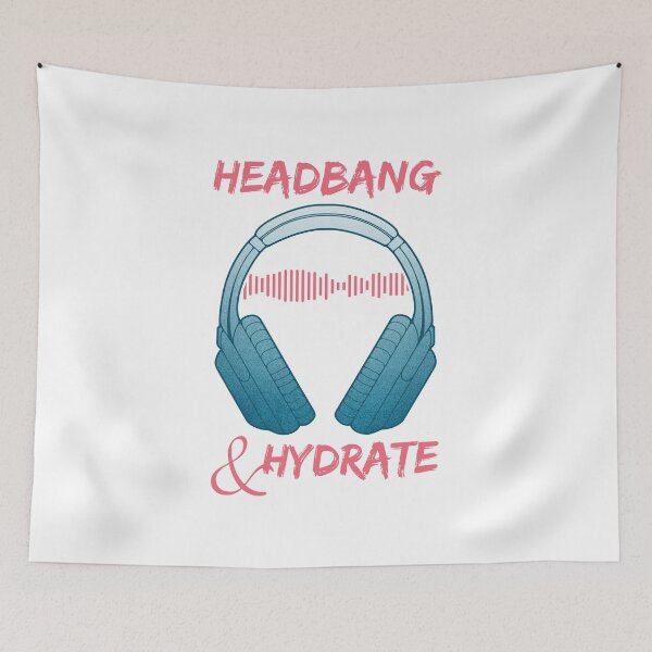 Item preview, Headphones | Headbang And Hydrate designed and sold by ObsidianDaz.