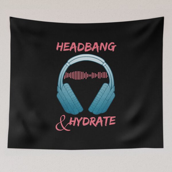Item preview, Headphones | Headbang And Hydrate designed and sold by ObsidianDaz.