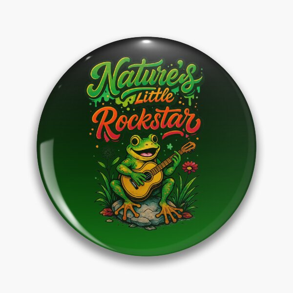 Item preview, Nature's Little Rockstar | Graphic Crewneck Bullfrog  designed and sold by skkyfaithArtz.