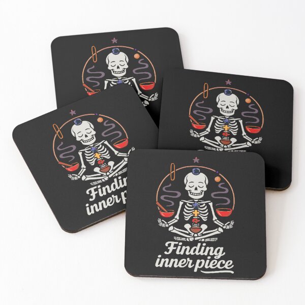Item preview,  Finding Inner Piece Meditation Skeleton designed and sold by SpeakingPrint2.