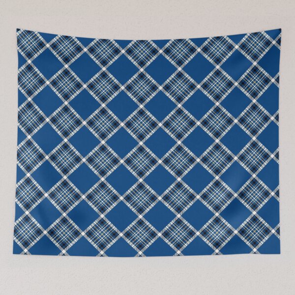 Item preview, Jewel Blue Winter Argyle Plaid designed and sold by Carlo-Atzei.