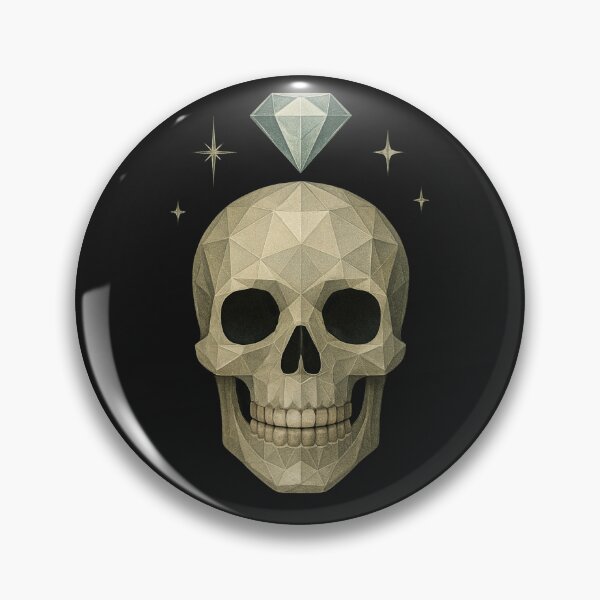 Aperçu de l'œuvre Crâne de diamant - Motif gothique géométrique d'Halloween créée et vendue par anna2681.