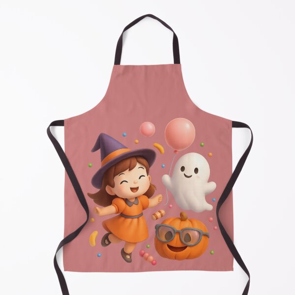 Item preview, Joyful Halloween: Ghost, Girl & Cool Pumpkin  Halloween Joyeux : Fantôme, Fille & Citrouille Cool   designed and sold by Drawingshirts.