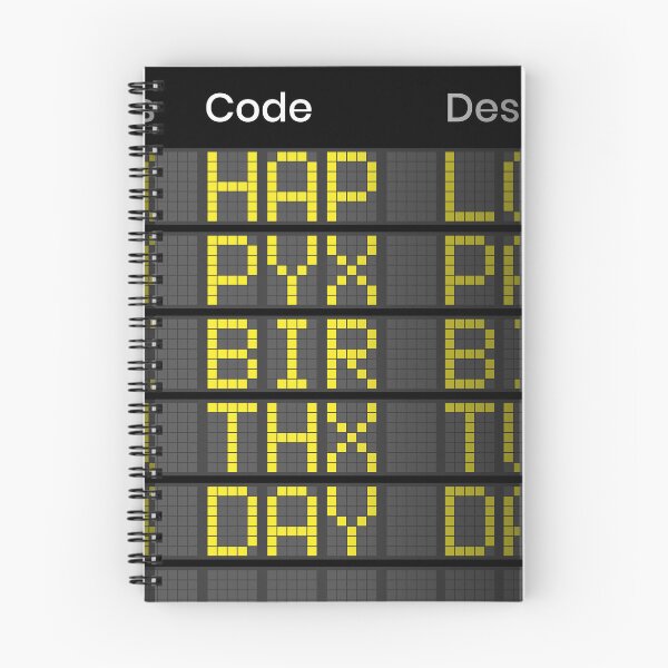 Item preview, Happy Birthday Flight Codes – Airport Departure Board Design designed and sold by Rodney's Marketplace.