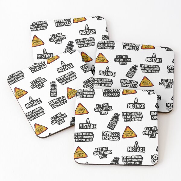 Item preview, Sarcastic Phrases for Cynical Souls - Aesthetic Stickers - 6 Relatable & Funny Dark Joke Phrases designed and sold by WelSol.