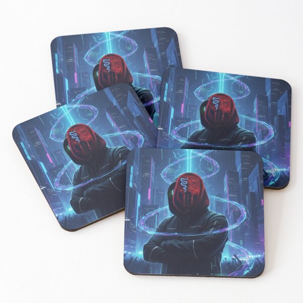 Item preview, Masked DJ Neon City – Sickick Music Inspired Art designed and sold by NerdsDesigns.