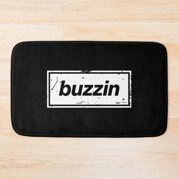 Item preview, Buzzin – White Manchester Manc Slang Oasis Style Britpop designed and sold by Butter Creative.