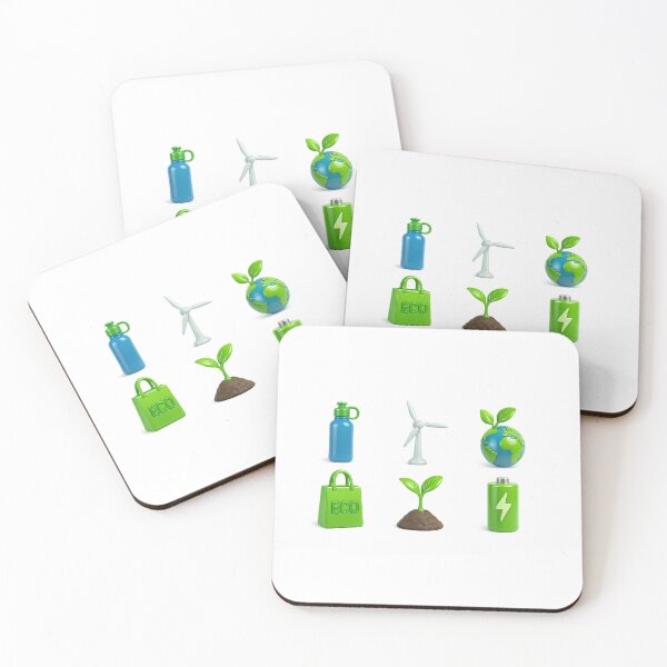 Item preview, Eco icon sets featuring environmental symbols and green energy concepts, AI generated designed and sold by dvoevnore.