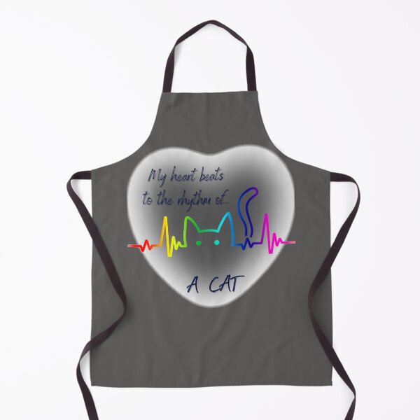 Item preview, My heart beats to the rhythm of... a CAT! For cat lovers! designed and sold by YvkafromPoland.