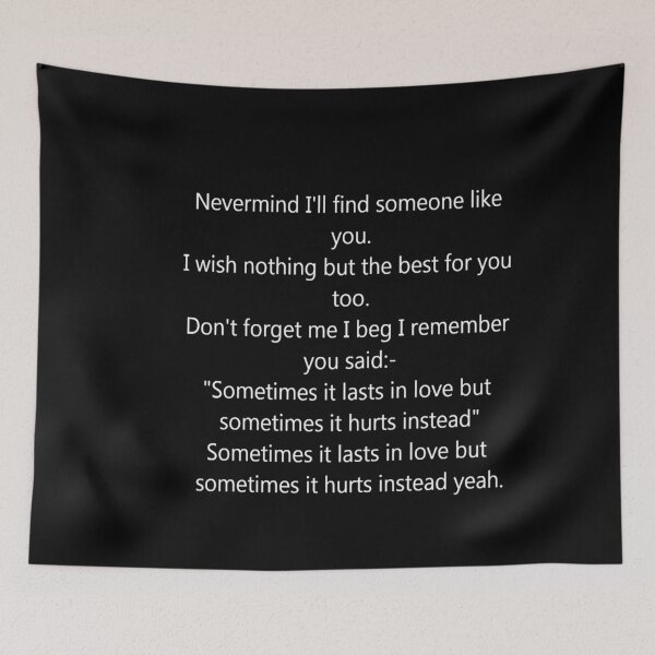 Item preview, adele nevermind i'll find someone like you lyrics designed and sold by eawhetnall34.