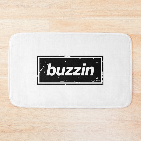 Item preview, Buzzin – Black Manchester Manc Slang Oasis Style Britpop designed and sold by Butter Creative.