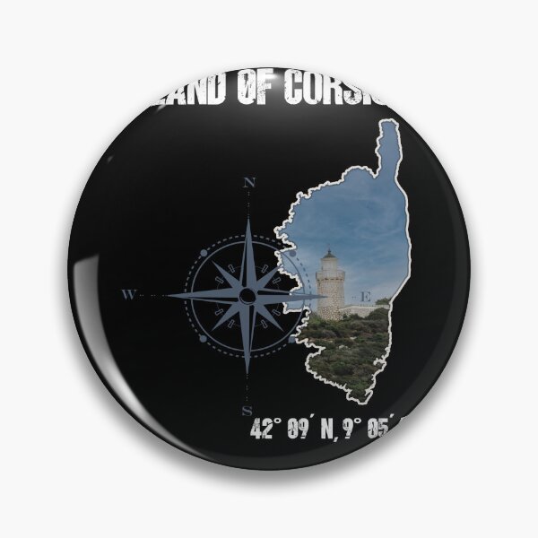 Item preview, Corsica Island Outline Photo, Compass designed and sold by sbachstroem.