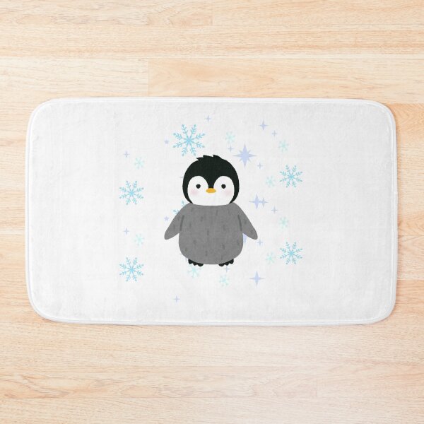 Item preview, Cute Penguin with Snowflakes – Winter Kawaii Design designed and sold by AnfalAl-Sabti.