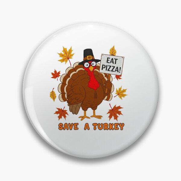Item preview, Save A Turkey Eat Pizza Thanksgiving designed and sold by TeeARTHY.