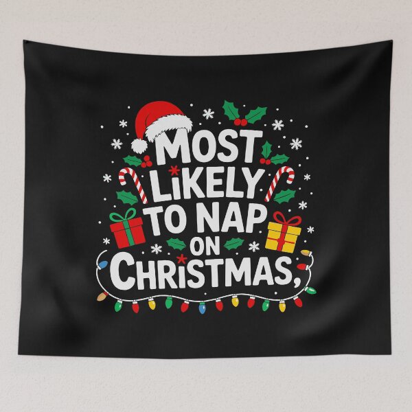 Item preview, Most Likely To Nap On Christmas Family Funny Matching designed and sold by clothesy7.