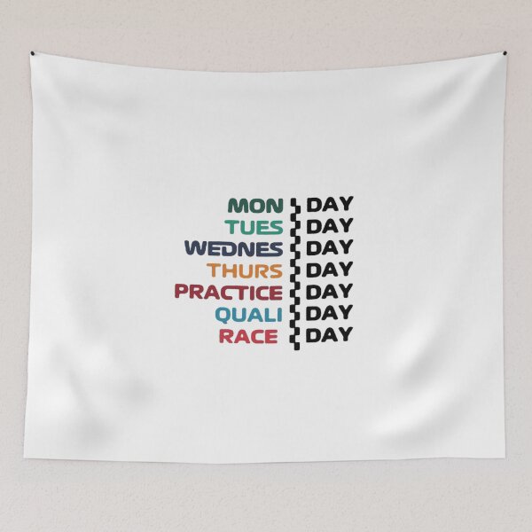 Item preview, Motorsport Weekly Schedule Funny designed and sold by Oniyasha.