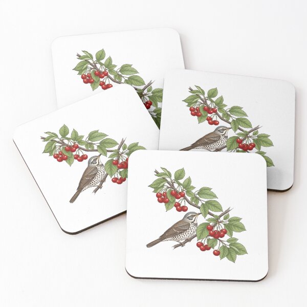 Item preview, Bird Perched on a Cherry Branch designed and sold by TeeARTHY.