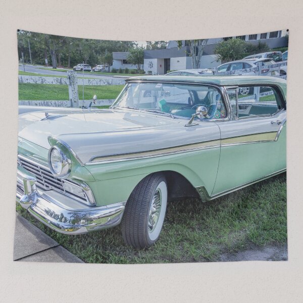 Item preview, 1957 Green & White Ford Fairlane Skyliner Convertible X150 designed and sold by RichFrancoCars.