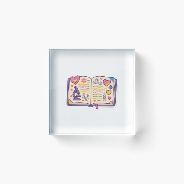 Item preview, Childrens schoolbook with colorful drawings and science theme, isolated png, AI generated designed and sold by dvoevnore.