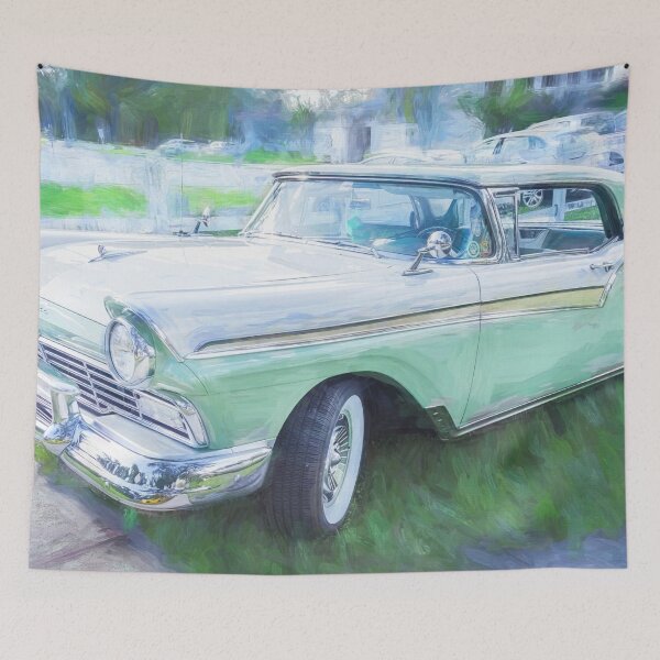 Item preview, 1957 Green & White Ford Fairlane Skyliner Convertible X151 designed and sold by RichFrancoCars.