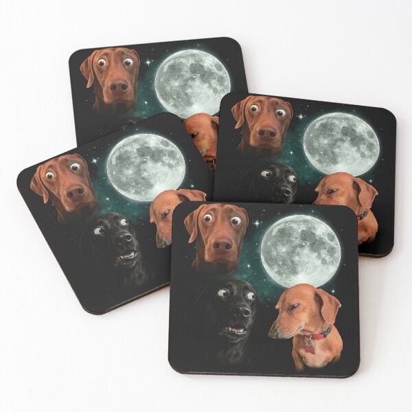 Artikelvorschau, Hund Mond lustige Parodie Shirt entworfen und verkauft von SassCity.