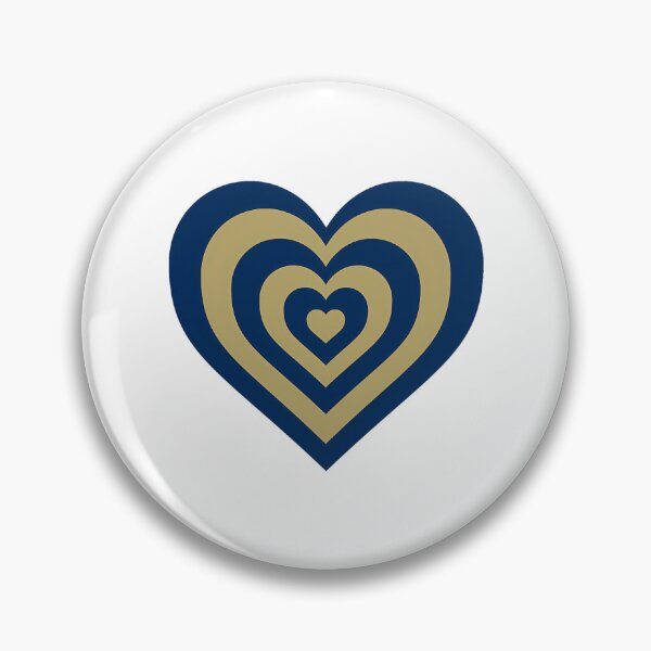 Item preview, Gold And Aggie Blue - Powerpuff Girls Retro Heart designed and sold by stefanclays.