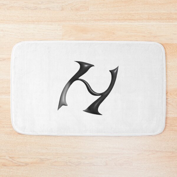Item preview, Letter H – 3D Liquid Chrome Futuristic Monogram designed and sold by uncoXab.