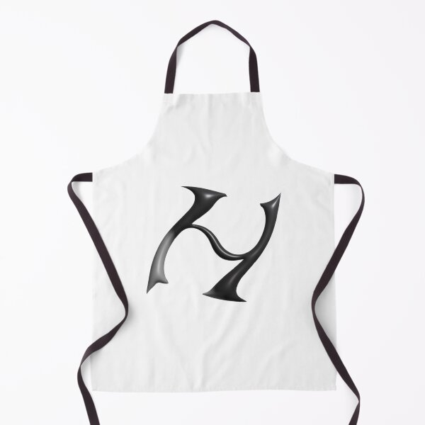 Item preview, Letter H – 3D Liquid Chrome Futuristic Monogram designed and sold by uncoXab.