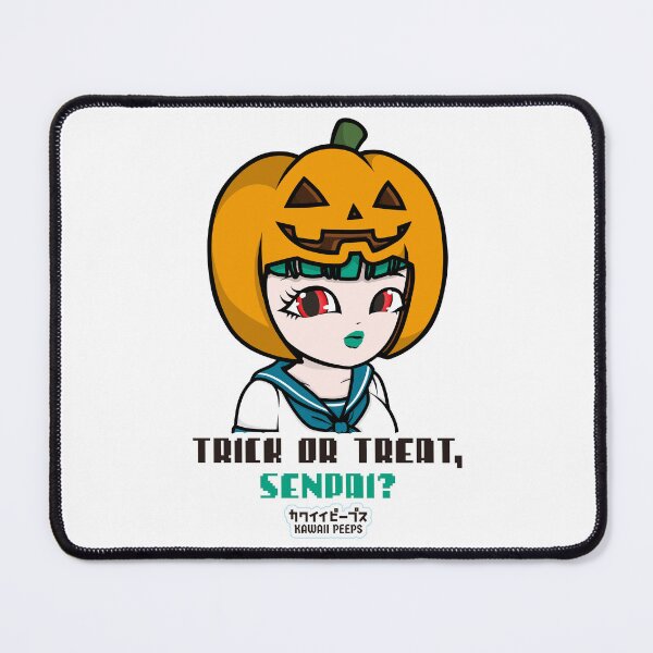 Item preview, Halloween Pumpkin Anime Girl | Trick or Treat Senpai Kawaii Design designed and sold by P-L-Sardines.