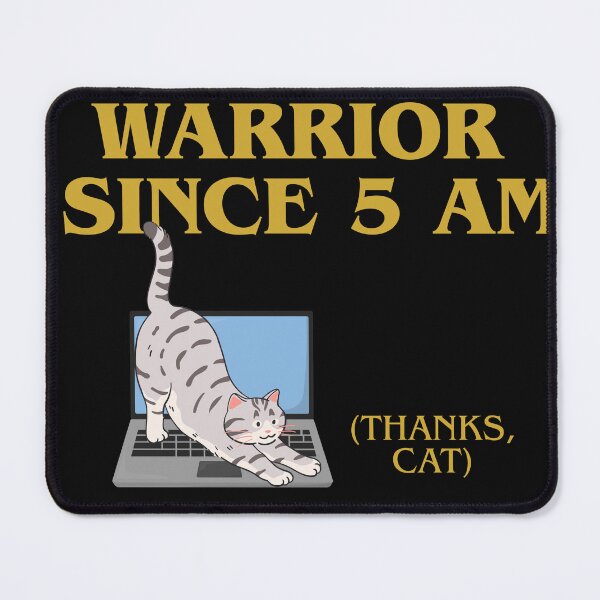 Item preview, Keyboard Warrior Since 5 AM (Thanks, Cat): The Unwilling Early Riser Collection designed and sold by Moyeri.