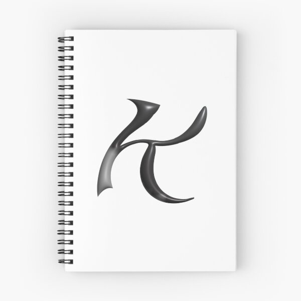 Item preview, Letter K – 3D Liquid Chrome Futuristic Monogram designed and sold by uncoXab.