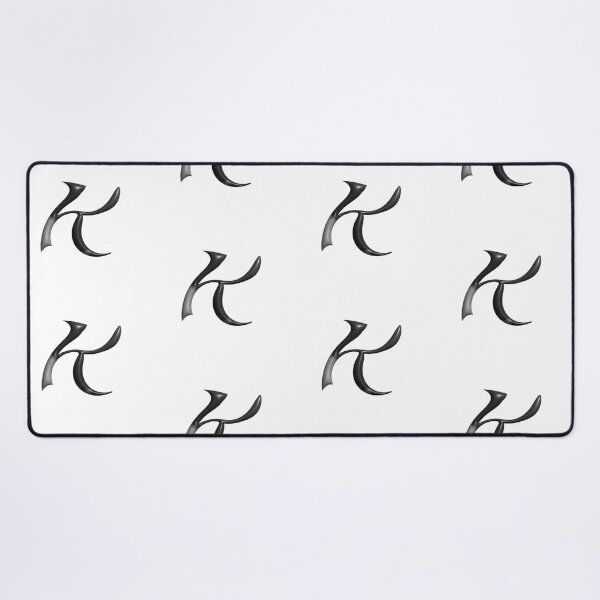 Item preview, Letter K – 3D Liquid Chrome Futuristic Monogram designed and sold by uncoXab.