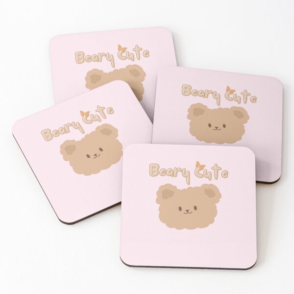Aperçu de l'œuvre Autocollant Beary Cute – Adorable motif d'ours kawaii créée et vendue par Moon's Arts.