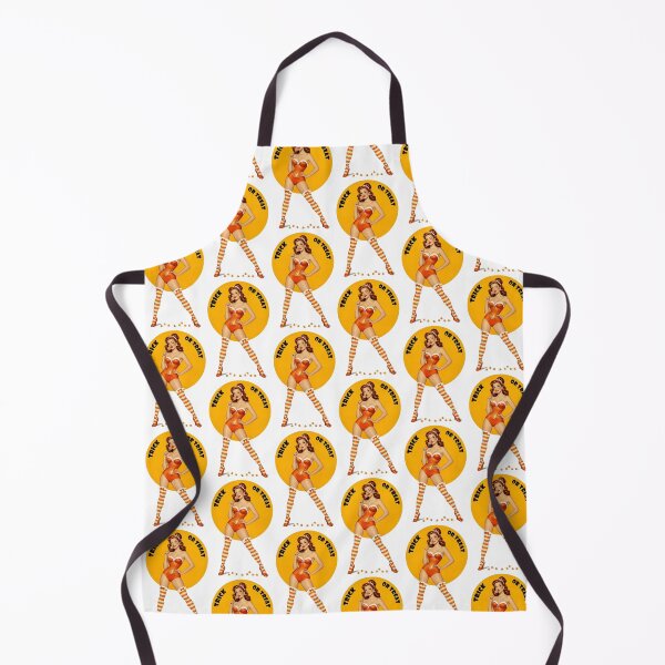Item preview, Candy Corn Trick-or-Treat Pinup – Vintage Halloween Illustration designed and sold by Lightning-Lace.