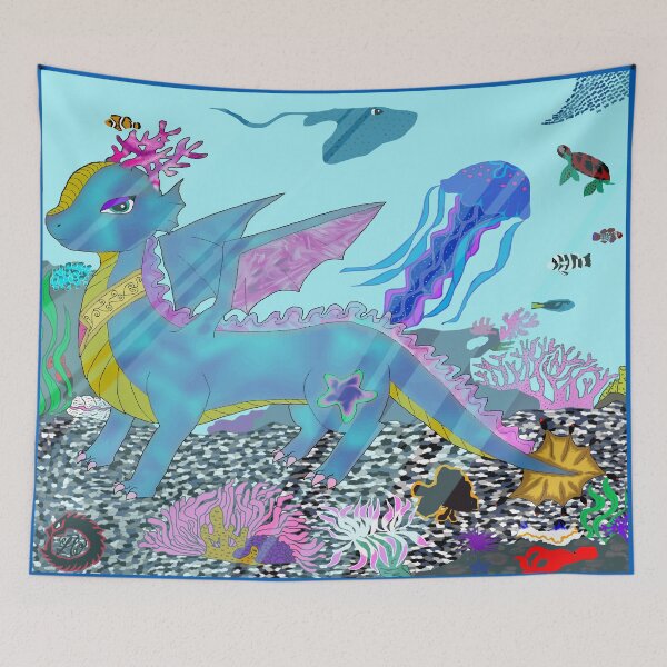 Item preview, aquatic dragon designed and sold by HELEN H..