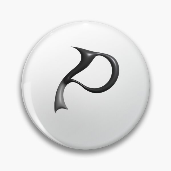 Item preview, Letter P – 3D Liquid Chrome Futuristic Monogram designed and sold by uncoXab.
