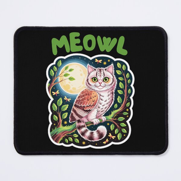 Item preview, Funny Cat Owl Meowl Brainrot Meme Lovers designed and sold by Zayavca.