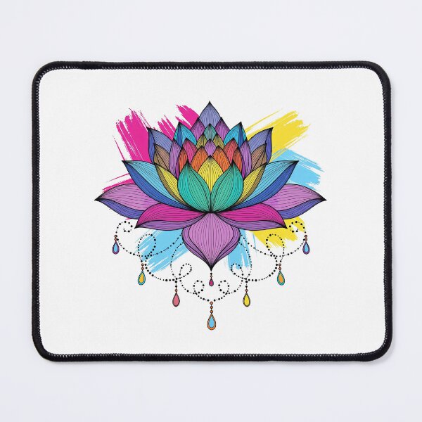 Item preview, Colorful Psychedelic Lotus Flower Lotus Mandala designed and sold by TeeARTHY.