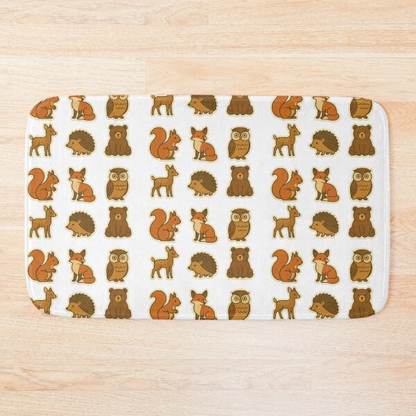 Item preview, Autumn animal illustrations set featuring squirrel, fox, owl, deer, hedgehog, bear, AI generated designed and sold by dvoevnore.