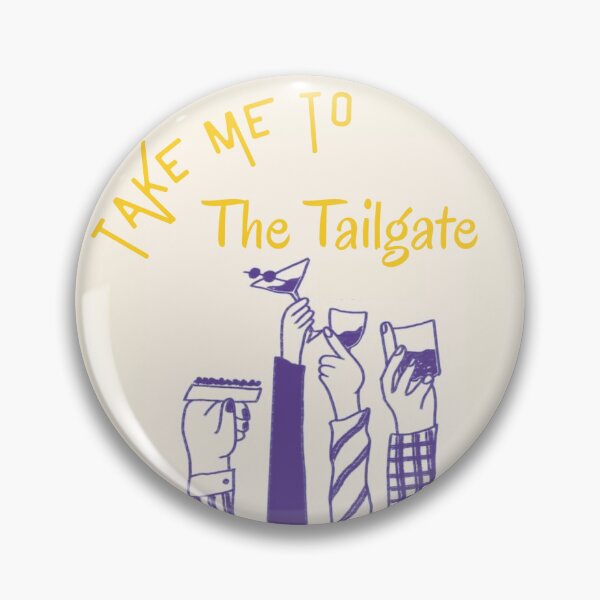 Item preview, LSU Tailgate Pin Button  designed and sold by Kickoff Buttons.