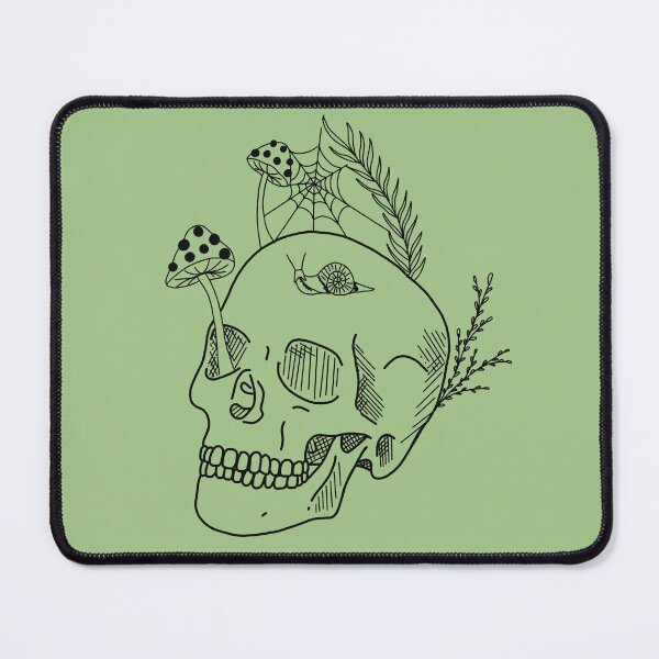 Item preview, Decomposing skull illustration designed and sold by Bugbotherer30.