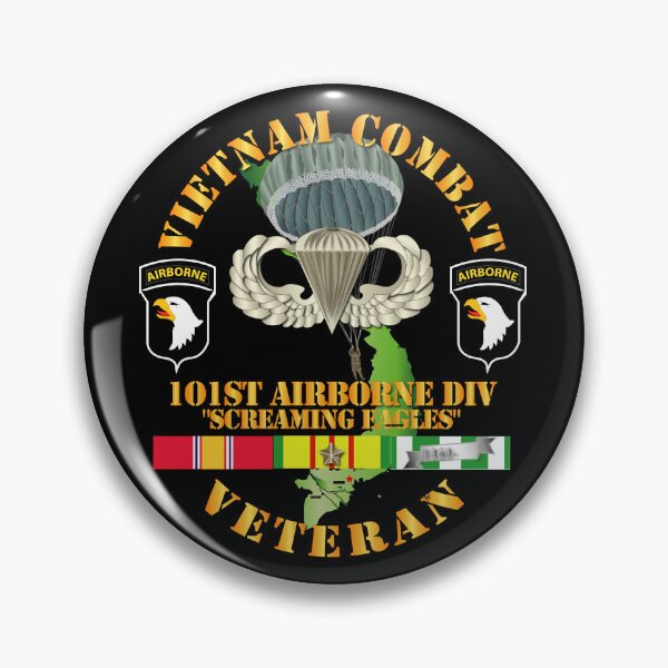 Item preview, Army - Vietnam Combat Veteran w 101st Airborne Div SSI V1 designed and sold by Military Insignia Products.